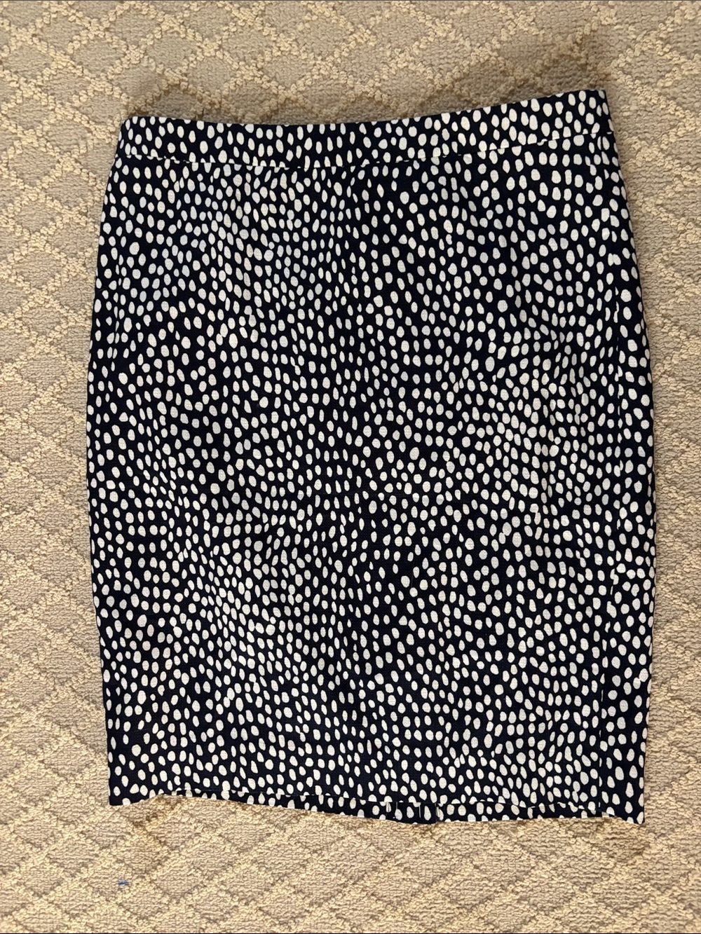 NWT J. Crew Factory Navy & White Pencil Skirt